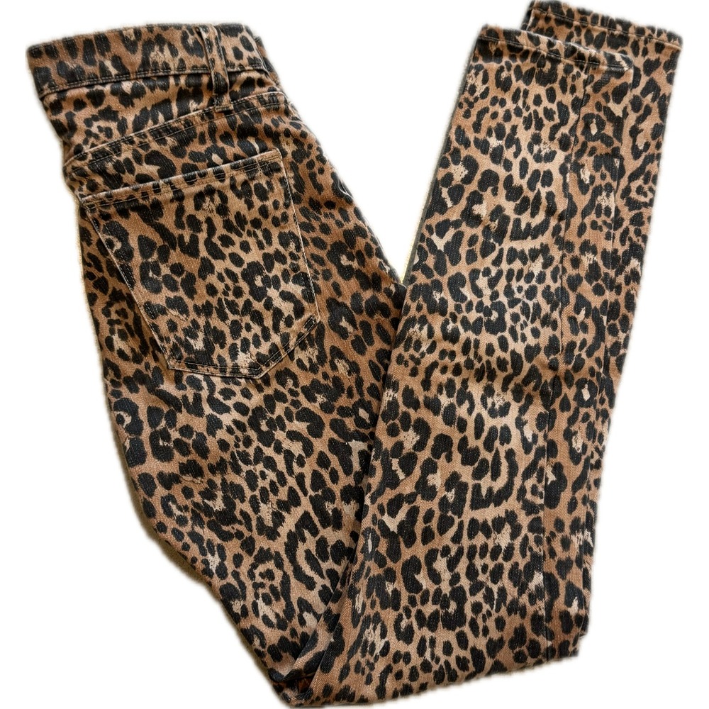 GAP Women's True Skinny Leopard Print Jeans Sz 26R